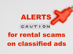 Alerts for rental scams