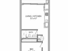 シェアなしTownhall までメトロ5分、最寄駅徒歩3分