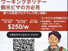 1ヵ月短期集中で語学学校に通いたいワーキングホリデーの方！