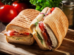 Casual Sandwich Hands & Salad 
