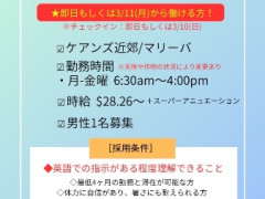 急募！【ファームジョブ求人】※セカンド/サードワーホリビザ取