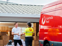 Australia post 宅便配達