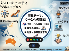 日豪ITコミュニティ × ビジネス創出に挑戦したい方へ