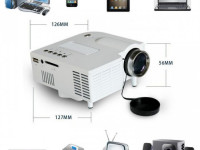 UC28 Portable Mini HD LED Home Projector Cinema Theater PC DVD TV $74.80