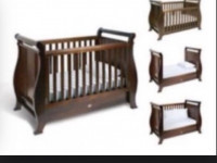 Baby cot and change table