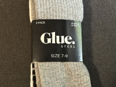 Glue men’s crew socks 3足セット