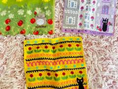 ハンカチ3枚セット(ジブリ)、巾着セット