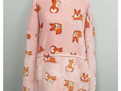 Oodie ピンク コーギー柄 $20