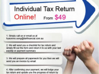 Individual Tax Return from $49/ Registered Tax Agent