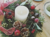 ★フレッシュXmasリース作りワークショップ★✧*。