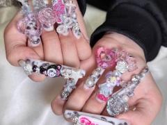 シドニーで日本のギャルスタイルアクリルスカルプ❤️