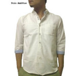 Style Addition 七分シャツ ホワイト