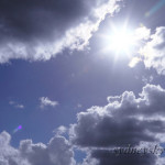 冬の終わり　夏のような太陽