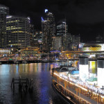 night view of harbour