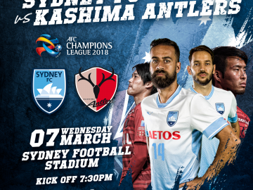 Sydney FC vs 鹿島アントラーズ(Asia Champions League) スペシャルチケットのお知らせ