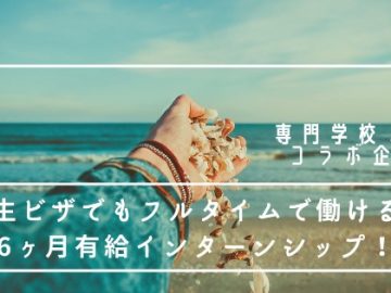 【今月〆切】1ターム1000ドル～6ヵ月有給インターン込の専門学校