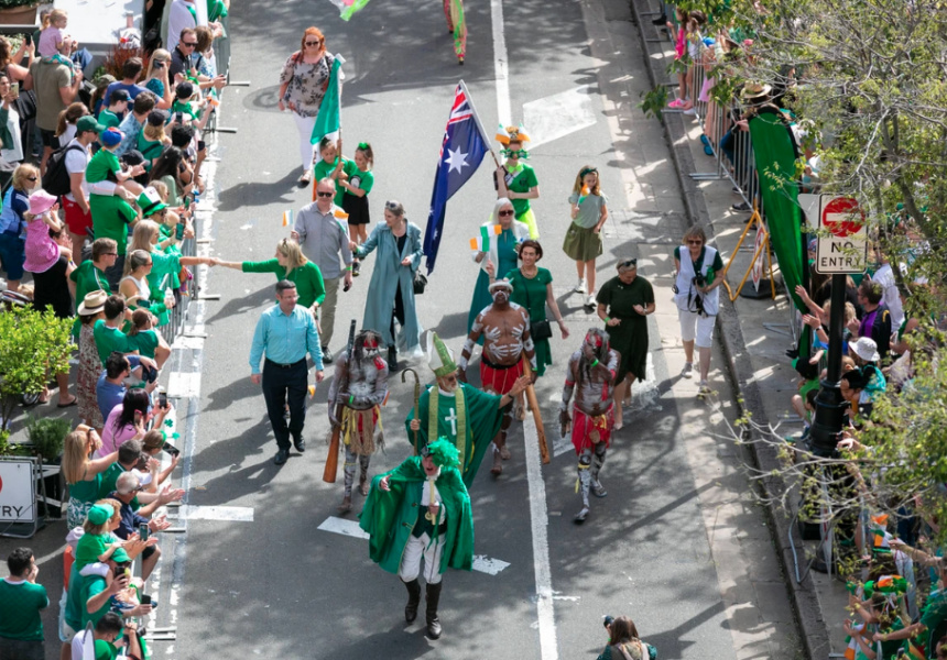 街中が緑に染まるシドニーのアイリッシュフェスティバル