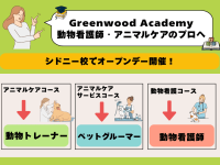 動物看護師・アニマルケアのプロへ！Greenwood Academyシドニー校オープンデー開催