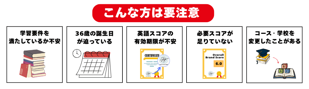 卒業生ビザ(Subclass 485)申請の注意点